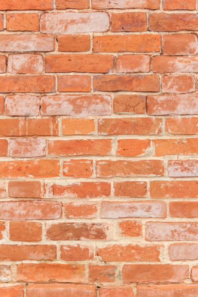 istock Texture of a old red brick wall background 1043153364