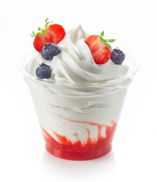 istock whipped cream desert with berries 1043157138
