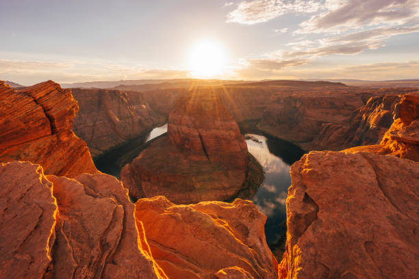 istock Horseshoe Bend During Sunset - Colorado River, Arizona 1043157952