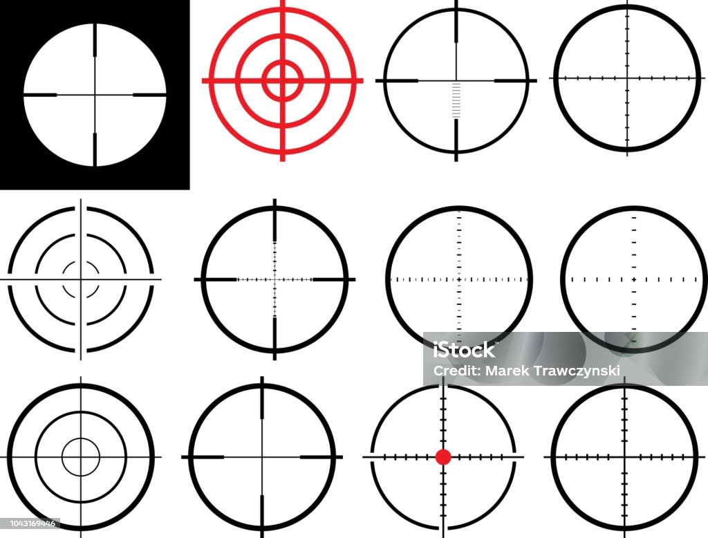Viewfinder Pattern Viewfinder Stock Illustration - Download Image Now - Crosshair, Sports ...