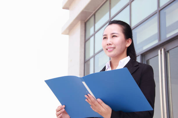istock Smiling asian businesswoman 1043191280