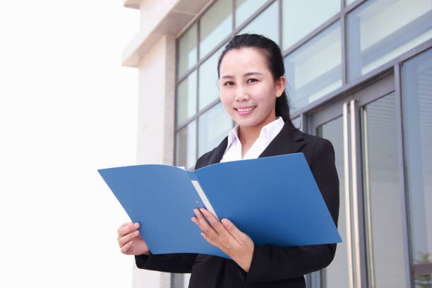 istock Smiling asian businesswoman 1043191716