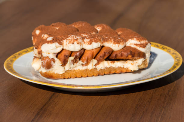 istock Traditional italian dessert tiramisu on a table 1043193988