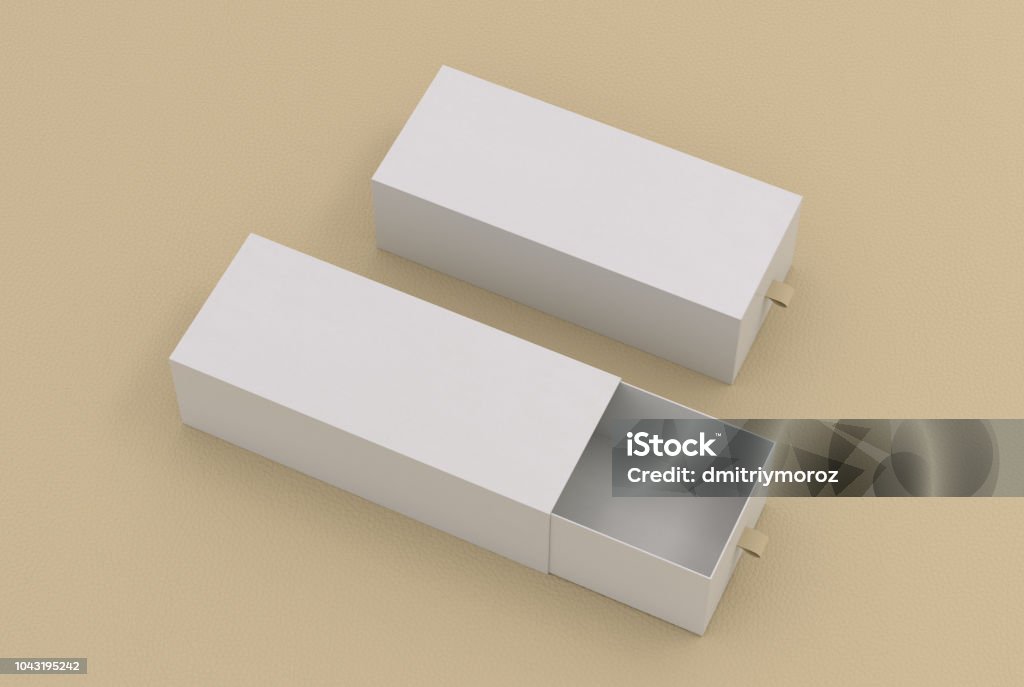Empty Box Long Line Open And Closed Blank Empty Long Boxes Stock Photo - Download Image Now ...