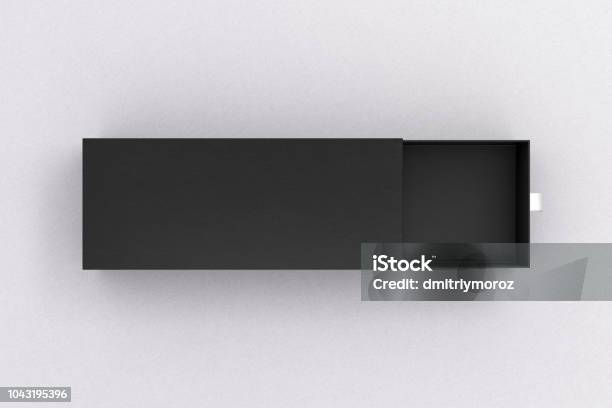 Empty Box Long Line Open Blank Empty Long Box Stock Photo - Download Image Now ...