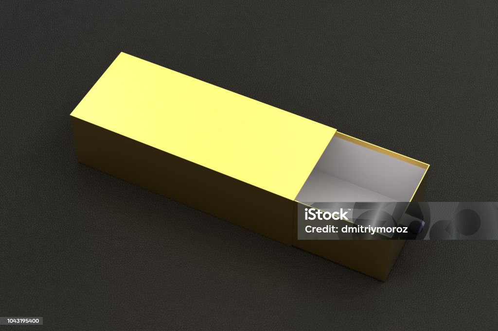 Empty Box Long Line Open Blank Empty Long Box Stock Photo - Download Image Now ...