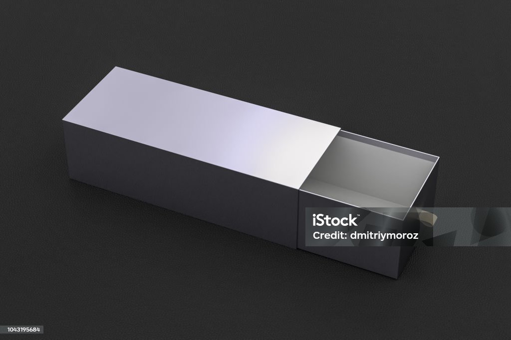Empty Box Long Line Open Blank Empty Long Box Stock Photo - Download Image Now - Aluminum ...