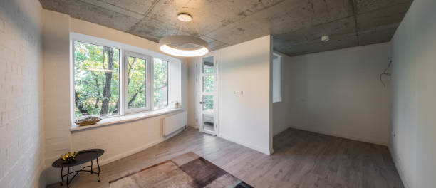 istock Rest zone in a modern apartment. Reading area in studio apartments. 1043197878