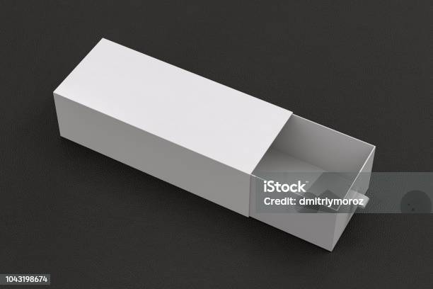 Empty Box Long Line Open Blank Empty Long Box Stock Photo - Download Image Now - Drawer ...