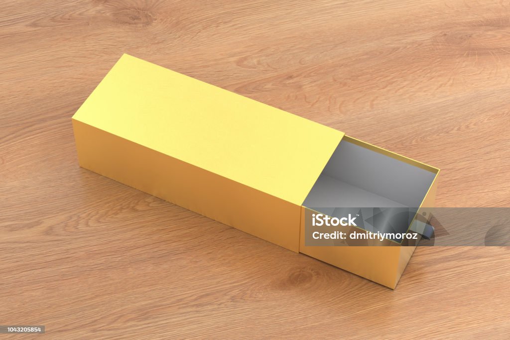 Empty Box Long Line Open Blank Empty Long Box Stock Photo - Download Image Now ...