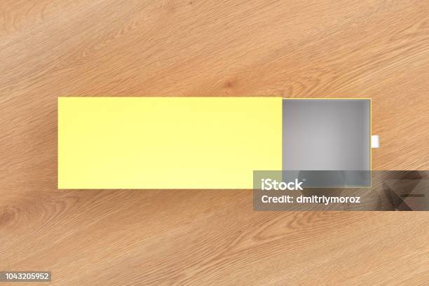 Empty Box Long Line Open Blank Empty Long Box Stock Photo - Download Image Now ...