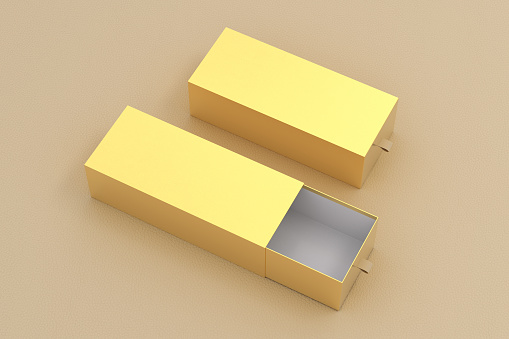 Empty Box Long Line Open And Closed Blank Empty Long Boxes Stock Photo - Download Image Now ...