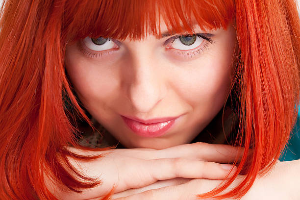 istock Beautiful woman with red hair 104320666