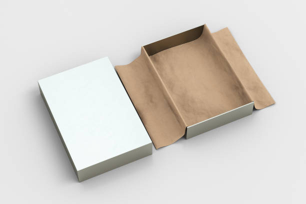 istock gift box mockup with unfolded wrapping paper 1043212088