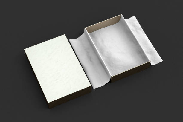 istock gift box mockup with unfolded wrapping paper 1043212156