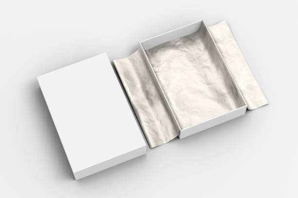 istock gift box mockup with unfolded wrapping paper 1043212446