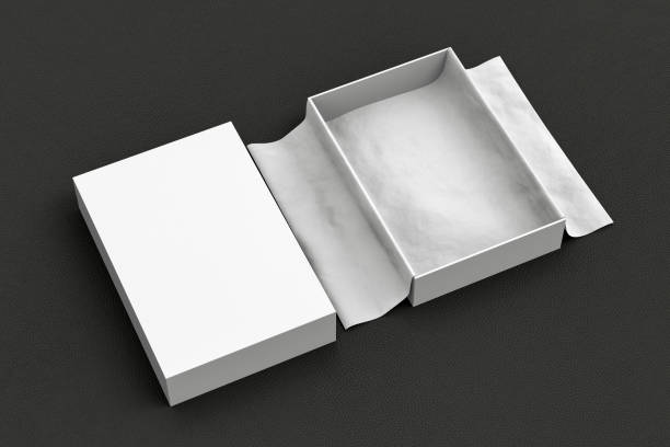 istock gift box mockup with unfolded wrapping paper 1043212800