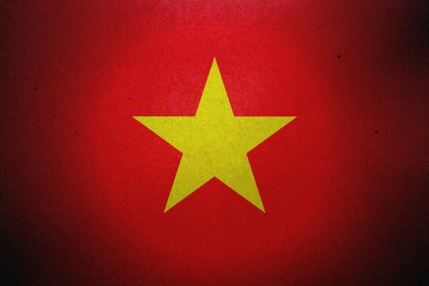 istock Grunge Vietnamese Flag printed on a paper 1043222368