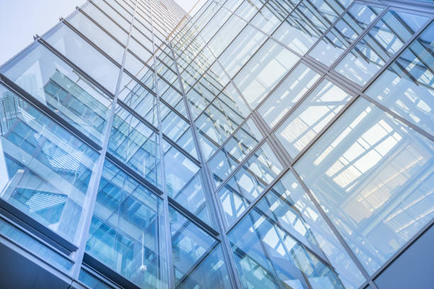 istock Bright future, finance buildings seen from below 1043232328