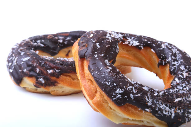 istock Homemade Traditional polish sweets doughnuts isolated on white background. 1043232864