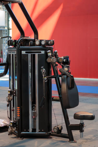istock Workout Equipment for Multiple Fitness Exercises at Gym 1043232990