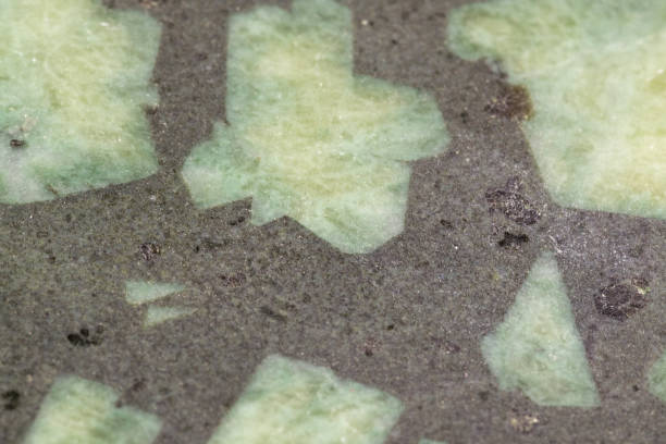istock Marble stone texture macro close up background, crystals and minerals, rock texture 1043238486