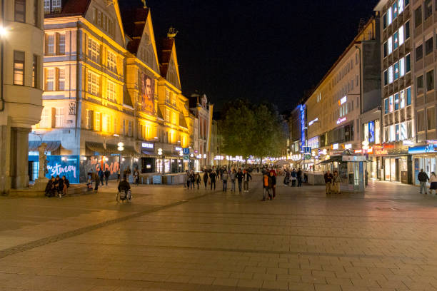 istock Munich Market Street at Night 1043239414