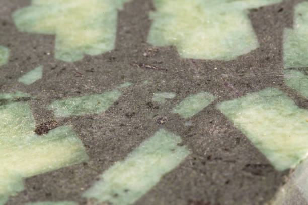 istock Marble stone texture macro close up background, crystals and minerals, rock texture 1043239560