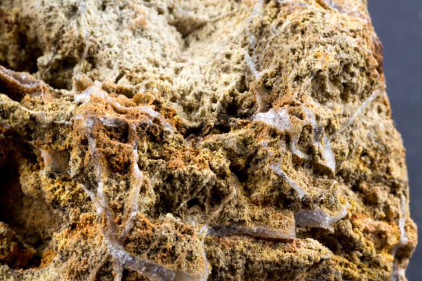 istock Marble stone texture macro close up background, crystals and minerals, rock texture 1043243792