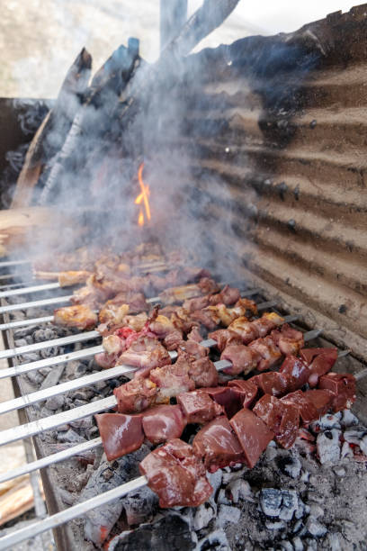 istock Shish kebab on Barbecue 1043253922