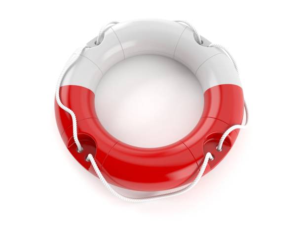 istock Life buoy with polish flag 1043262964