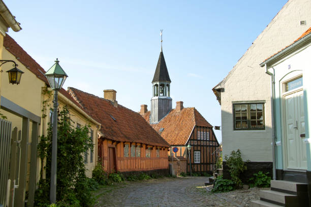 istock View towards old Town Hall in Ebeltoft town Denmark 1043265158