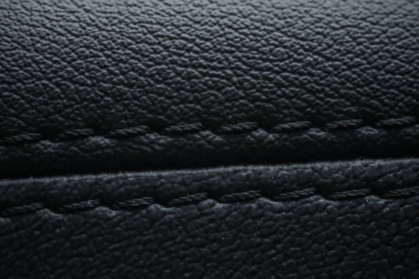 istock Detailed image of a car leather pleats stitch work. 1043265266
