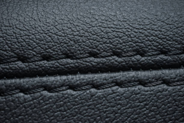istock Detailed image of a car leather pleats stitch work. 1043265270
