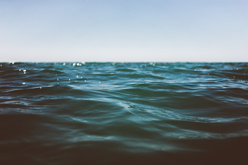 Water surface with waves.