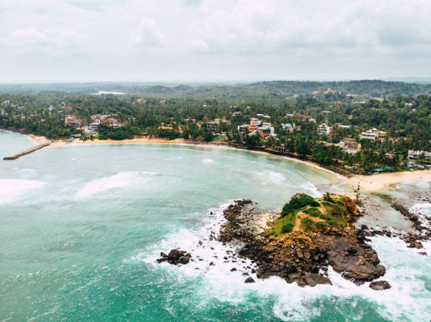 istock Palm Beach aerial view, Mirisa Sri Lanka. long shot 1043266726