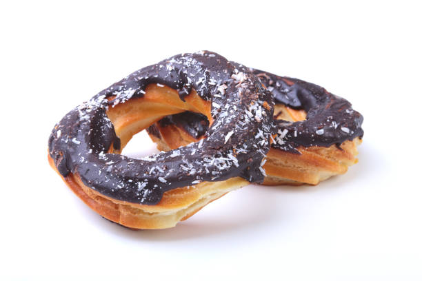 istock Homemade Traditional polish sweets doughnuts isolated on white background. 1043269576