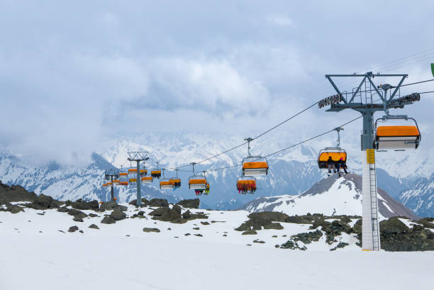 istock Dramatic skiing scenery in Ischgl and Samnaun ski resort 1043275036