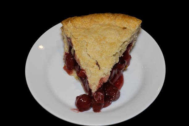 痂皮 couble チェリーパイ - pie pastry crust cherry pie cherry ストックフォトと画像