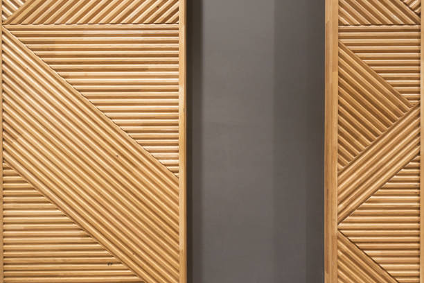 istock Decorative Wooden plank wall background 1043319652