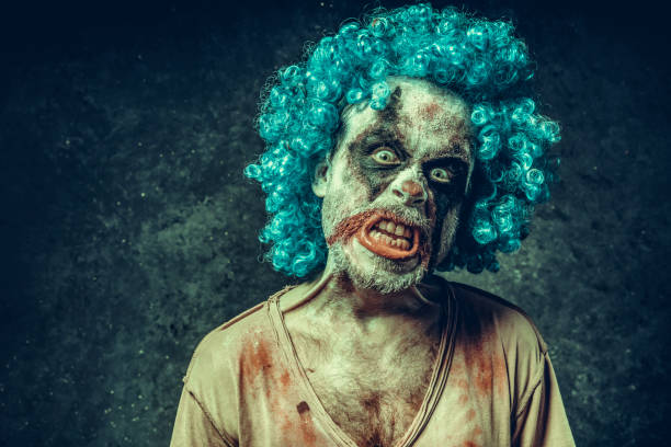 istock Angry Halloween Clown 1043340692