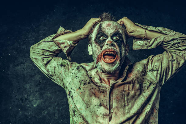 istock Angry Halloween Clown 1043340702