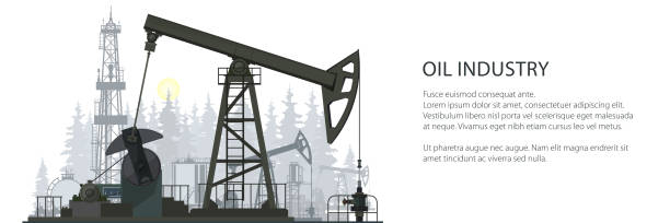 знамя нефтяной промышленности - opec stock illustrations