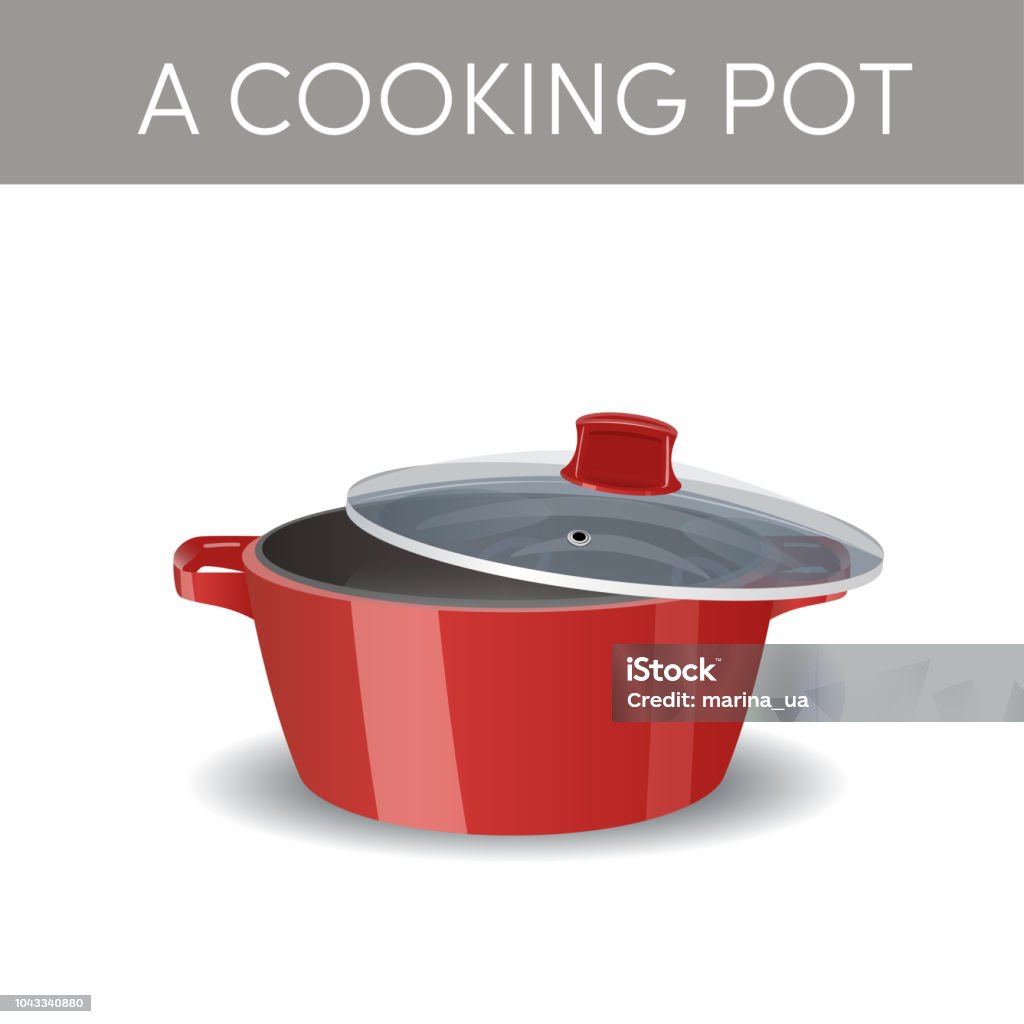 Cooking Pan Visual A Cooking Pan Vector Stock Illustration - Download Image Now ...