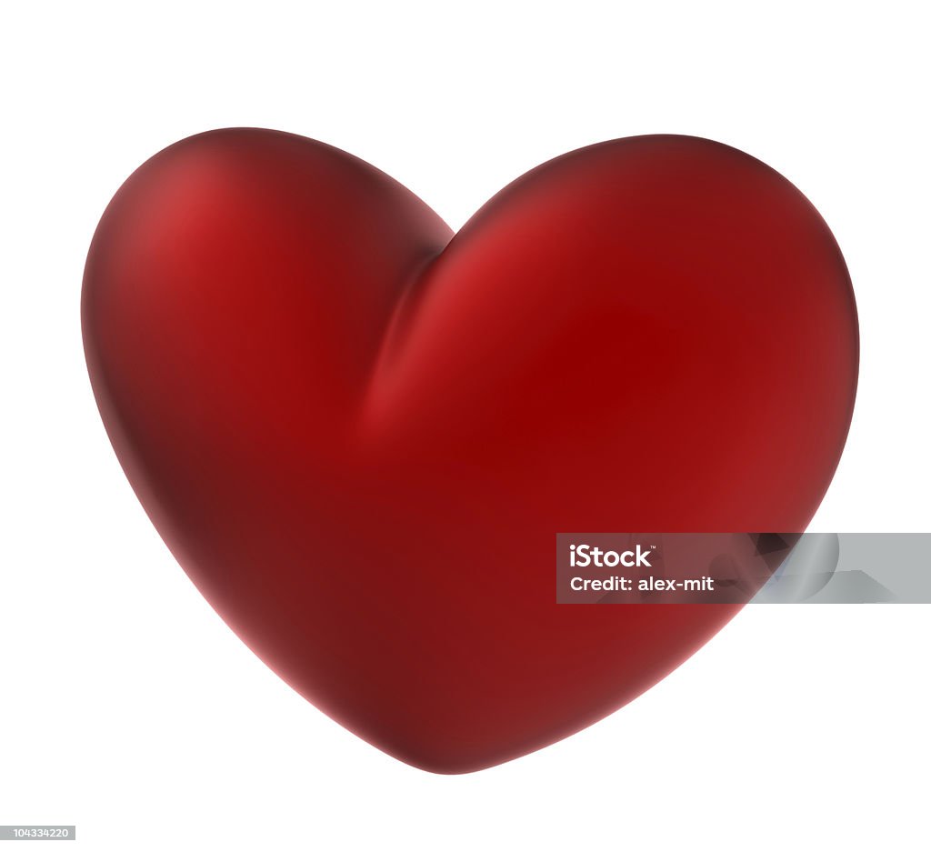 Красное сердце из матового материала - Стоковые фото Без людей роялти-фри