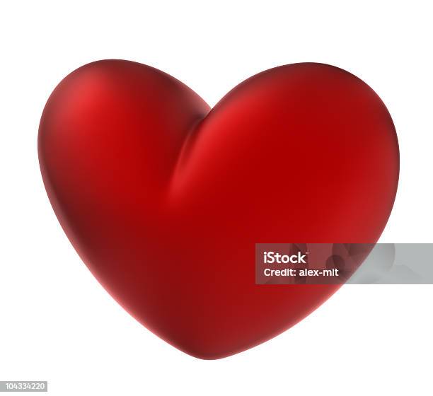 Красное Сердце Из Матового Материала — стоковые фотографии и другие картинки Без людей - Без людей, Белый, Белый фон