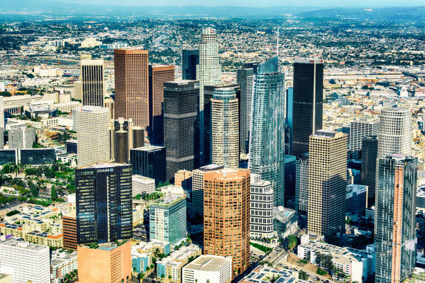 istock Downtown Los Angeles Skyline Aerial 1043342498