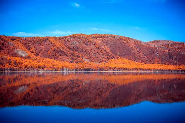 Photo of Lake Landscape at Aershan National Forest Park, Hulunbeier, Inner Mongolia, China