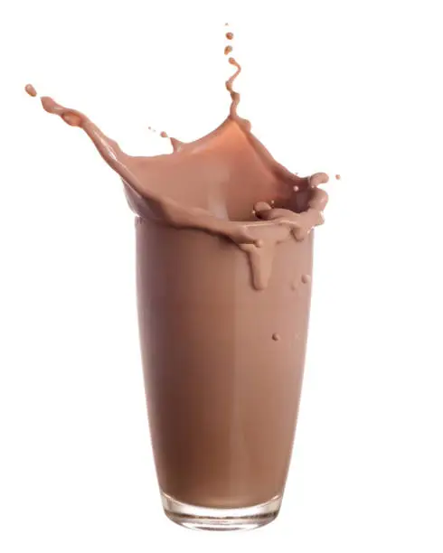Photo of Chocolate milk splashing