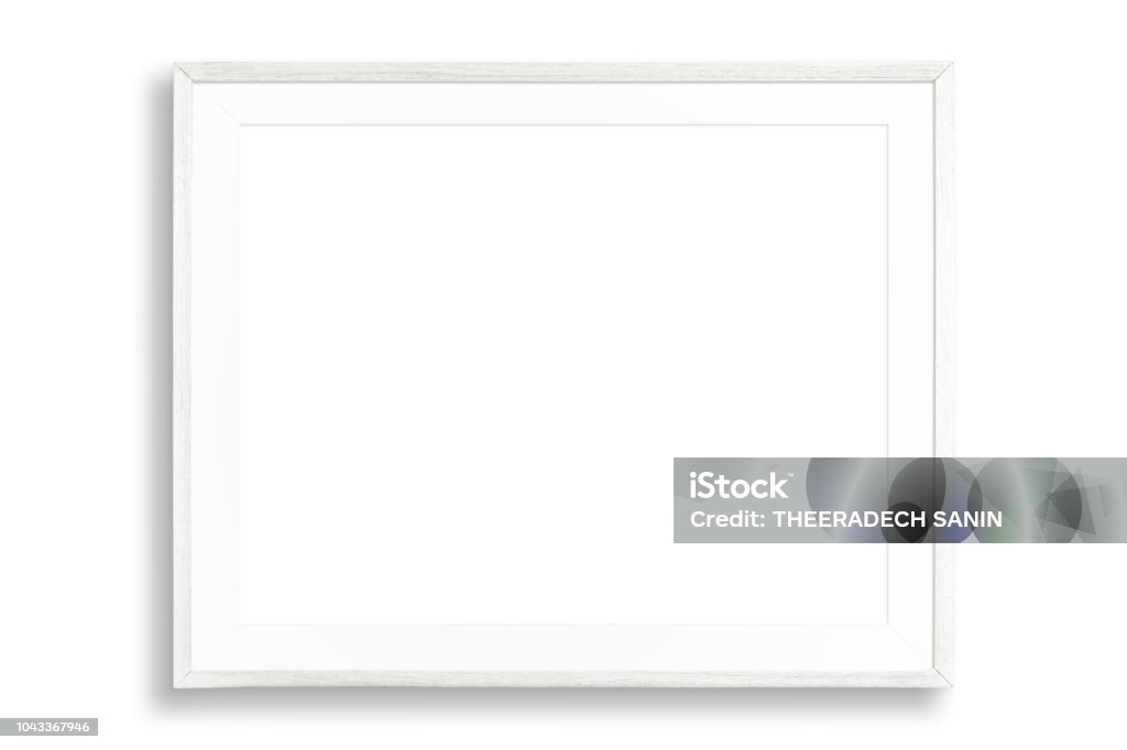 Weiße leere Rahmen - Lizenzfrei Bilderrahmen Stock-Foto